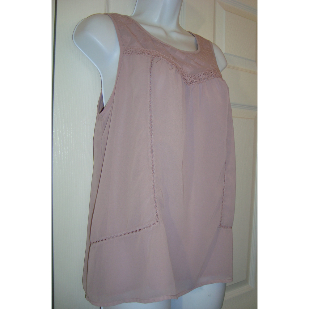 Lucky Brand Pink Mauve Sleeveless Blouse Size Small - Picture 3 of 5